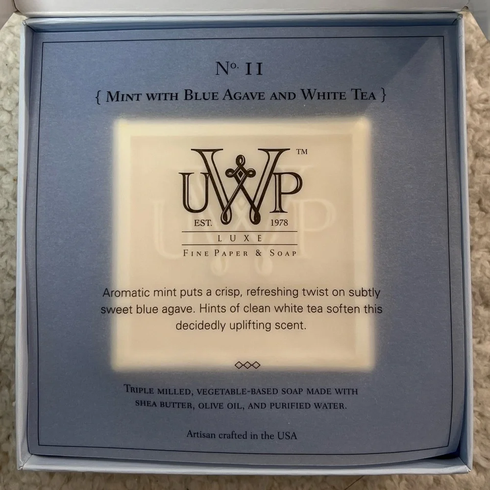 UWP Up with Paper Artisan Crafted LUXE Fine Soap w/ Shea Butter Boxed Soap Trio